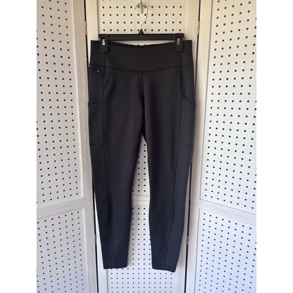 Patagonia Leggings Womens Medium Black Ankle Athletic‎ Pants Pockets Outdoor